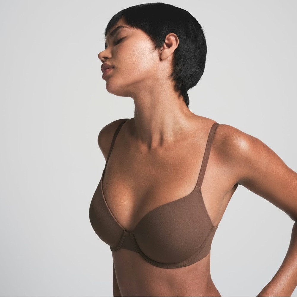 Skims Fits Everybody T-shirt Demi Bra in Jasper NWOT size 34DDD